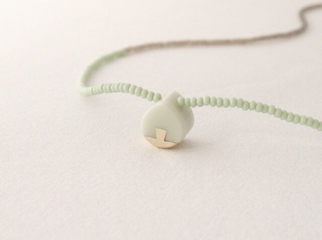 ネックレス Drop mini Sea glass S11の画像1枚目