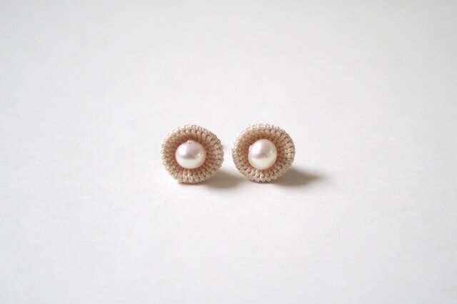 kobana 01 / ecru / pierceの画像1枚目