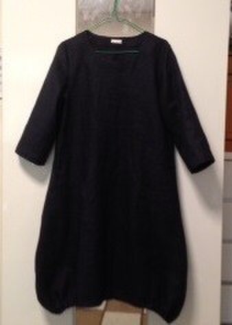 【F様オーダー品】バルーンワンピネイビー七分袖