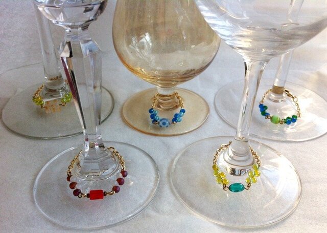 ギフトにもピッタリ】ワイングラスマーカー（3） | iichi 日々