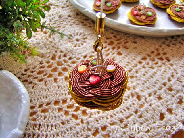 水引 フルーツパンケーキ ストラップ | iichi 日々の暮らしを心地よく