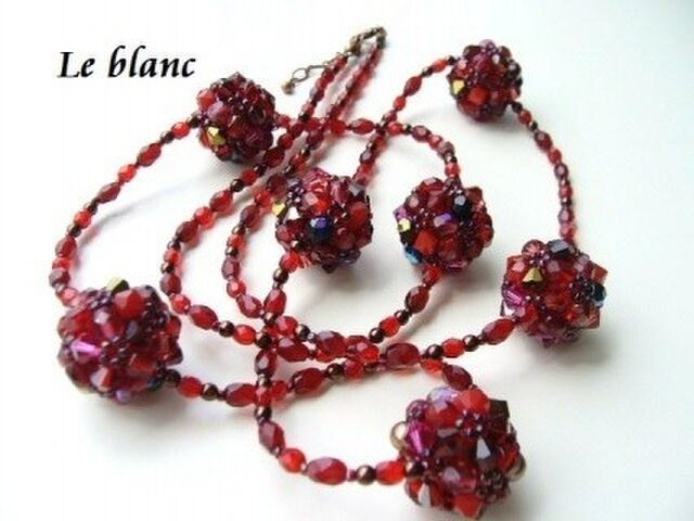 ステーションネックレス(garnet)の画像1枚目