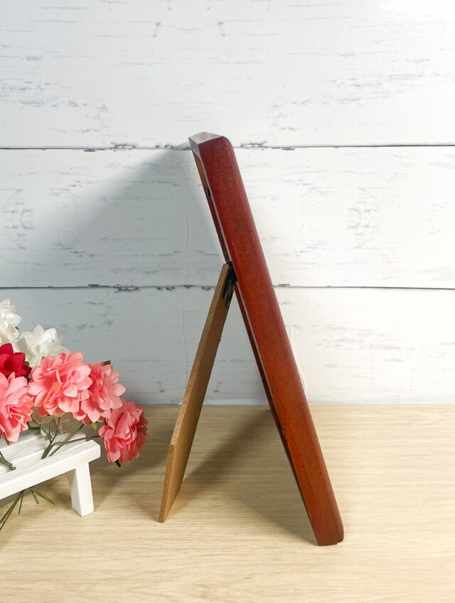 切り絵 幸せな四つ葉のクローバー（金）【額つき】ギフト プレゼント