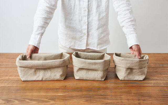 再入荷】ブレッドバスケット（リネン帆布のパン袋）Sサイズ | iichi