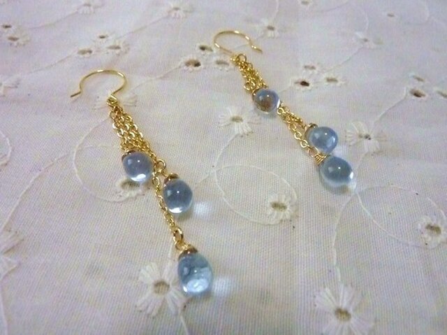 Dropピアス(blue)の画像1枚目