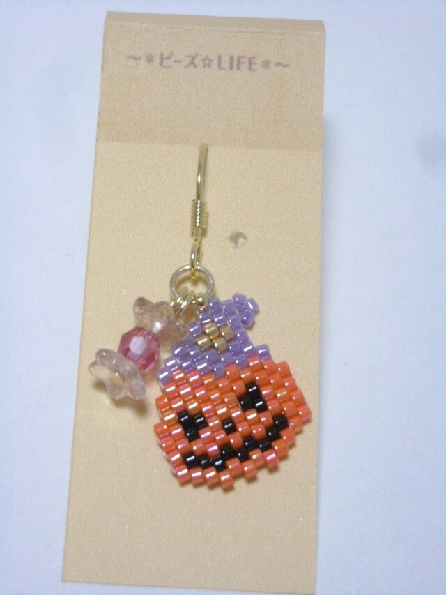 ハロウィンピアス(Gold)☆かぼちゃ☆の画像1枚目