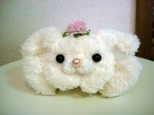 うさぎキーホルダー・チャーム(白)の画像1枚目