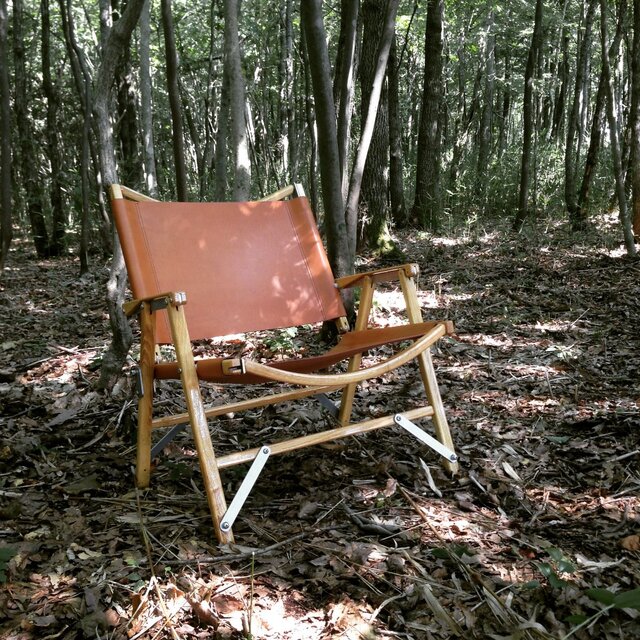 カーミットチェア Kermit Chair / 交換用レザーファブリック キャメル 