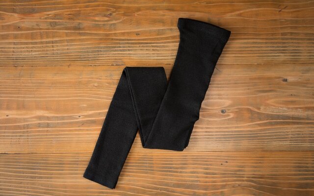 【再入荷】リネンニットレギンス(ブラック)フリーサイズの画像1枚目