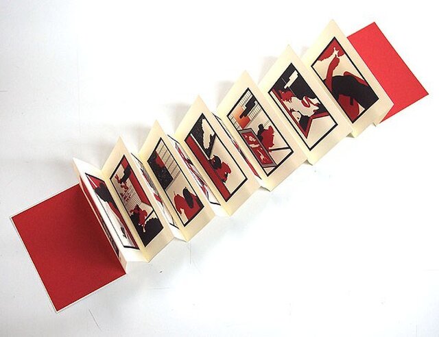 豆本 シルエット春画 蛇腹式豆本 豆本用特製封筒付き | iichi 日々の