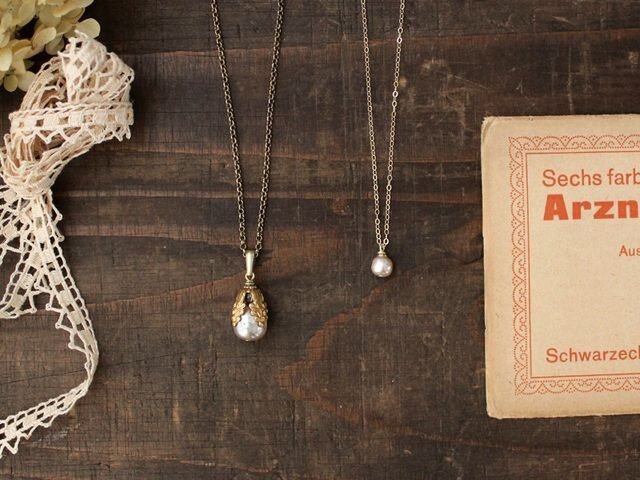 【 mo様のオーダー作品 】NIKIパールペンダント・2点の画像1枚目