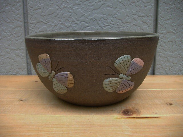 レリーフボウル(大)蝶の画像1枚目