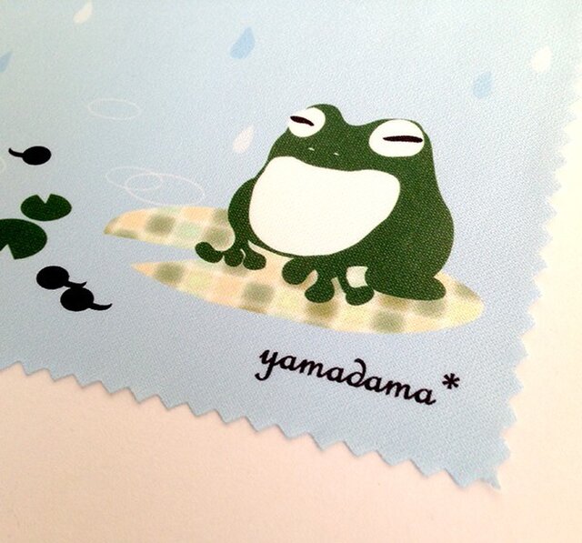 【再販】yamadama*めがね拭き(カエル)の画像1枚目