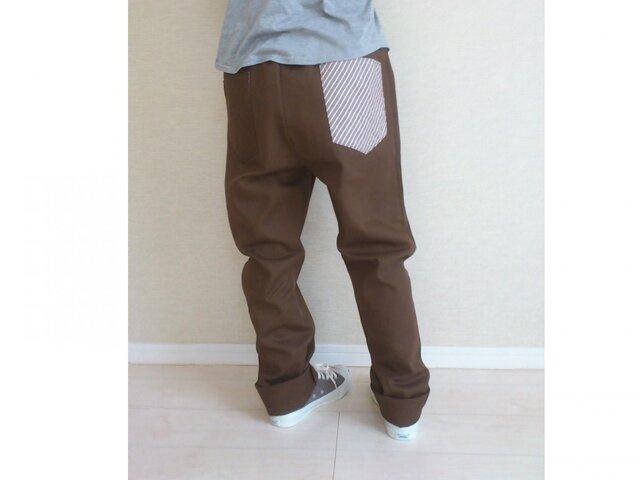 綿のゆるパンツ094(かつらぎミルクチョコ)の画像1枚目