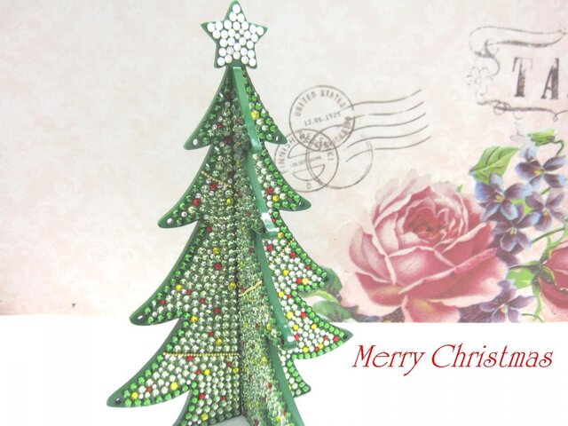 豪華☆スワロフスキーのクリスマスツリー☆の画像1枚目