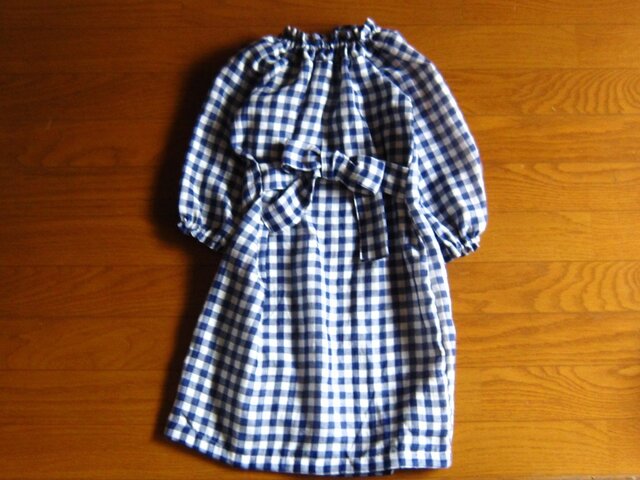 チェックのワンピース6の画像1枚目