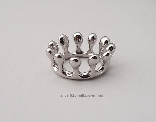 milk crownミルククラウンの指輪 SV925【YujiKONO】の画像1枚目