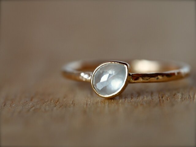 Sugar White Drop Diamond Ringの画像1枚目