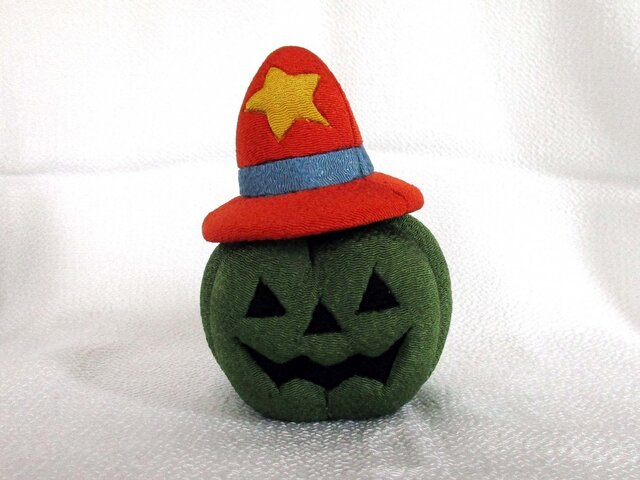 ハロウィン かぼちゃ(モスグリーン)の画像1枚目