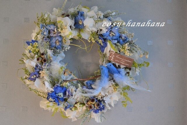 青い鳥happy*wreathの画像1枚目