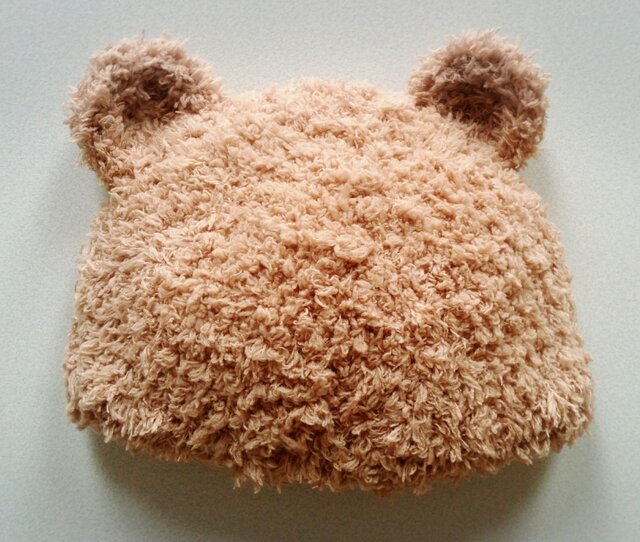 ふわもこ くまさん帽子の画像1枚目