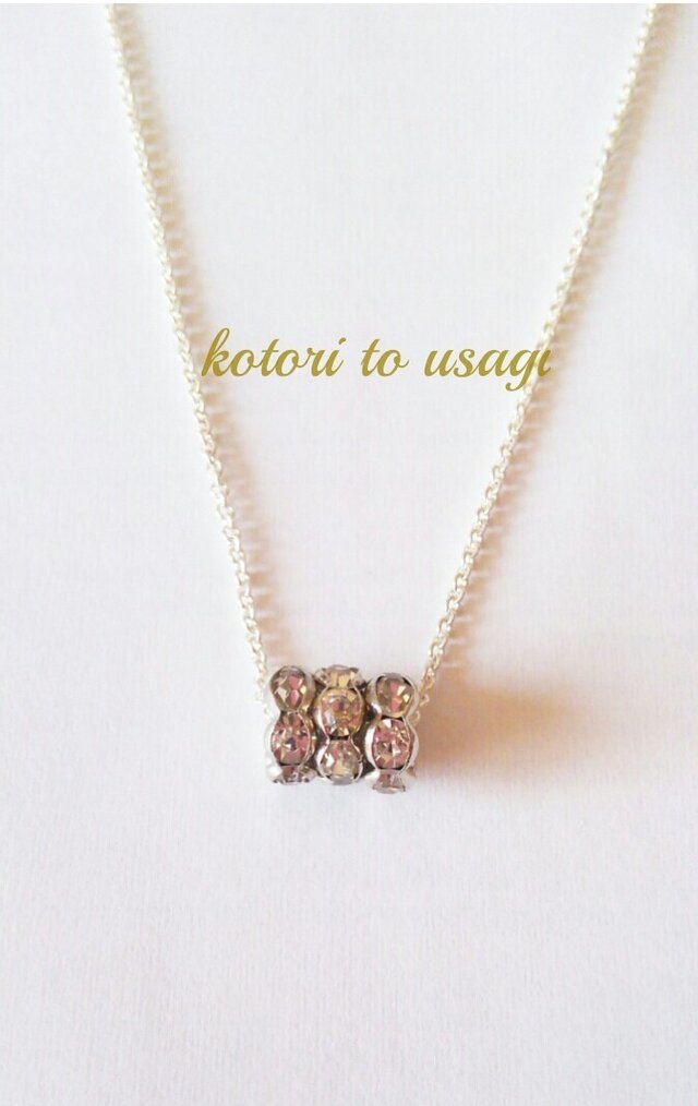 シルバー925*ロンデルネックレスの画像1枚目