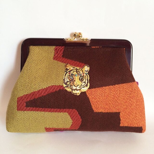 装苑11月号掲載 "MALHIA KENT"×ヴィンテージ口金 クラッチバッグの画像1枚目