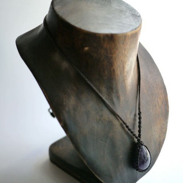 アメジスト/マクラメネックレス 456 | iichi 日々の暮らしを