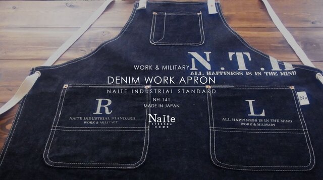Denim work apron / メンズエプロンの画像1枚目