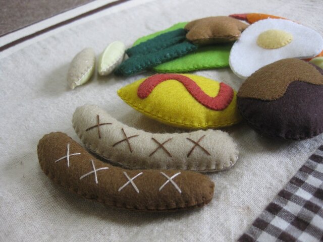 おこさまランチ ハンドメイド フェルト ままごと | iichi 日々の暮らし