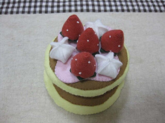 ストロベリーパンケーキの画像1枚目