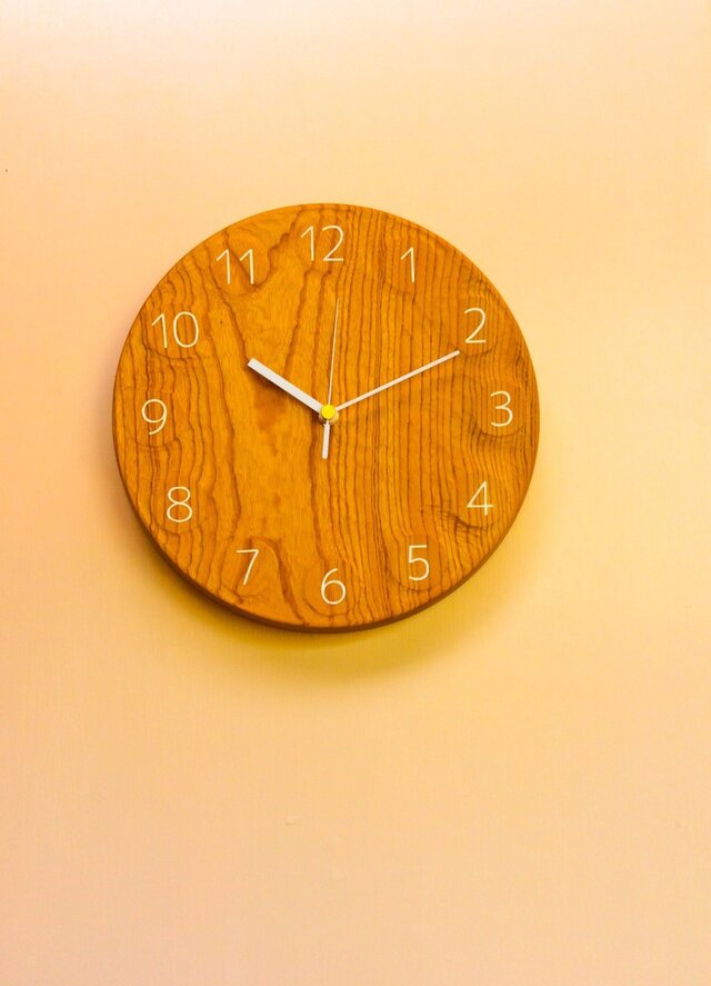 【受注製作品】wall clock ケヤキ | iichi ハンドメイド・クラフト作品・手仕事品の通販