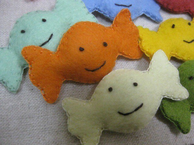 スマイルフルーツキャンディ ハンドメイド フェルト ままごと | iichi