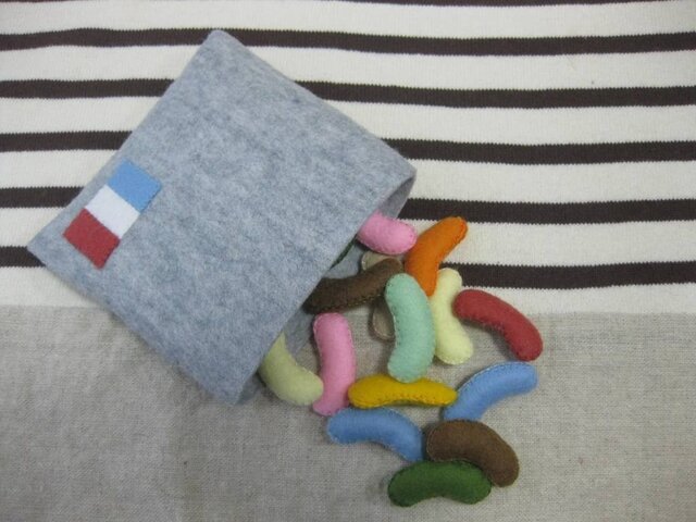 ゼリービーンズ ハンドメイド フェルト ままごと | iichi 日々の