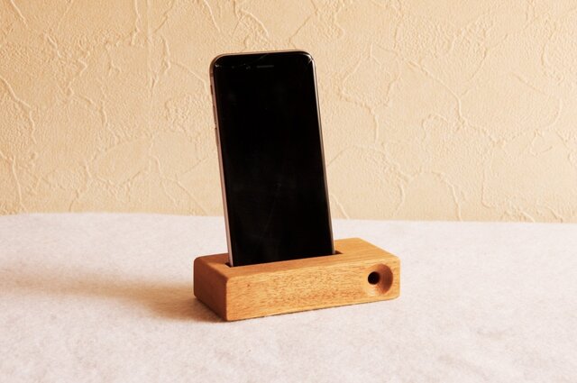 iphone stand -unplugged speaker-(ホワイトアッシュ)の画像1枚目