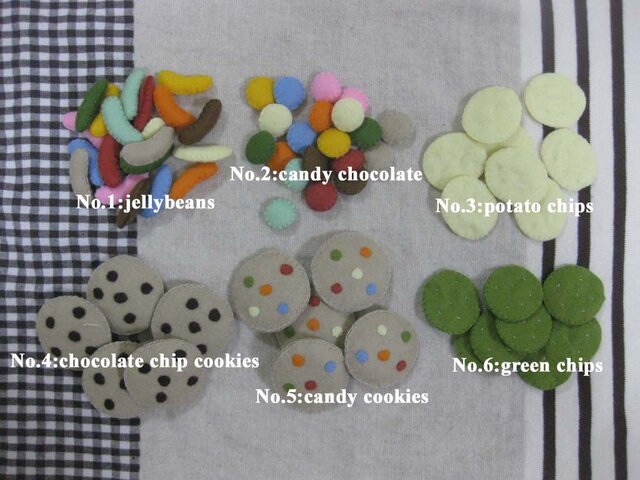 えらべるお菓子やさん ハンドメイド フェルト ままごと | iichi 日々の