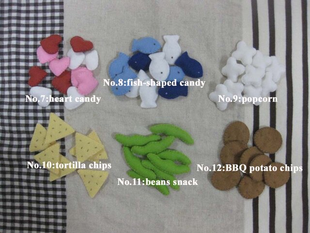 えらべるお菓子やさん ハンドメイド フェルト ままごと | iichi 日々の