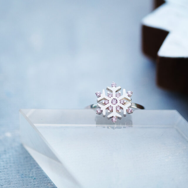 雪の結晶 リング シルバー925 | iichi 日々の暮らしを心地よくする