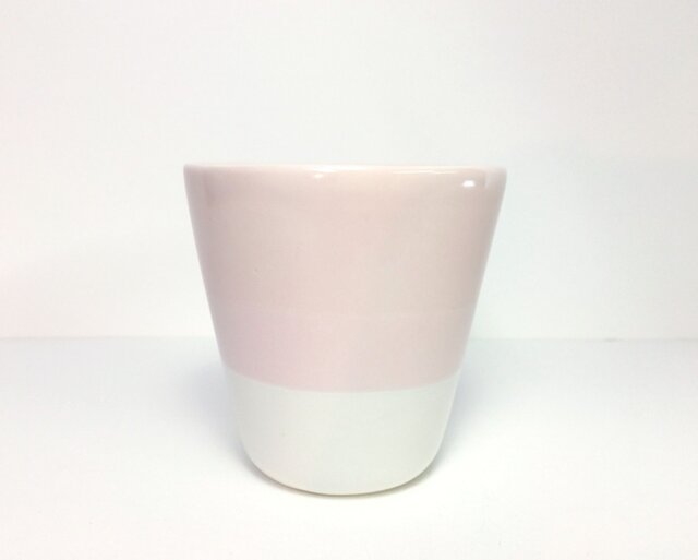 Meoto cup / S (Pink-white)の画像1枚目
