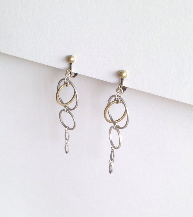 【再販】アンティーク風リングイヤリング