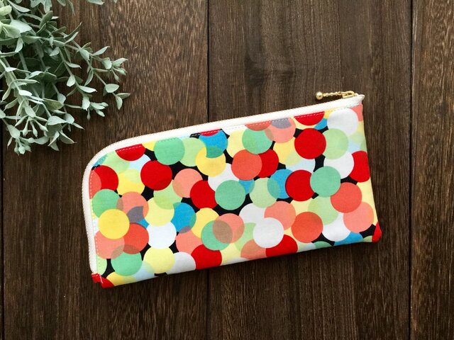 軽くて薄い♪L字長財布 イルミネーションの画像1枚目