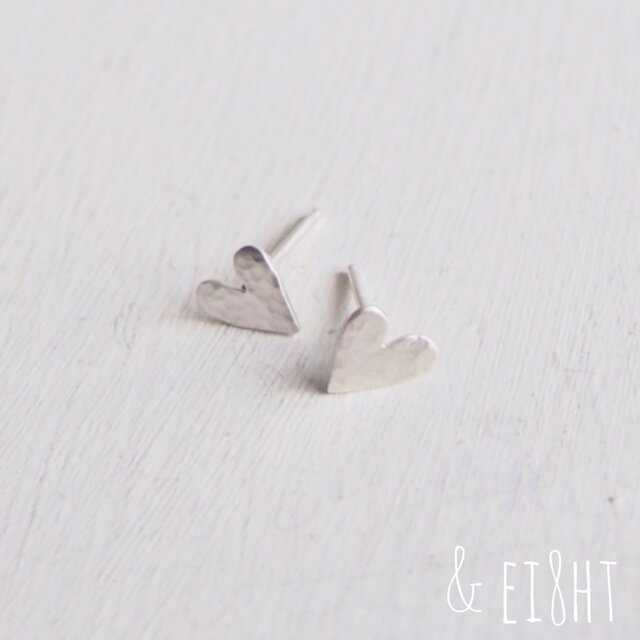 【再販】- Silver - I Heart You ピアス