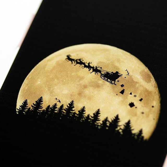 iPhoneやスマホ対応★THE MOON LANDSCAPE★クリスマス版の画像1枚目