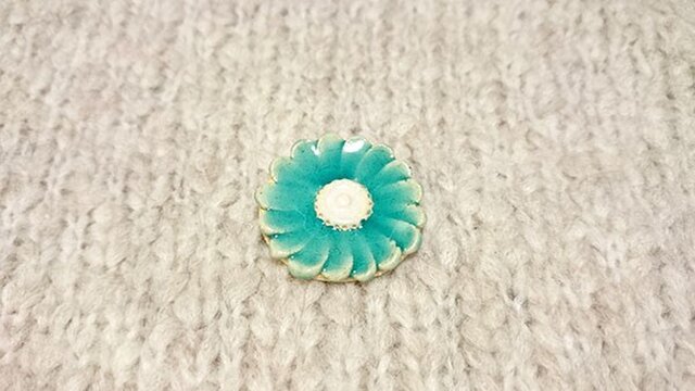 Flower Brooch (b-K)の画像1枚目