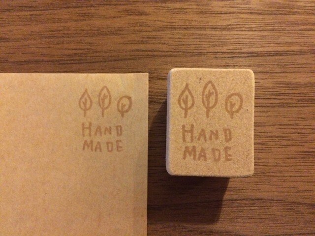 hand made木*消しゴムはんこ*の画像1枚目