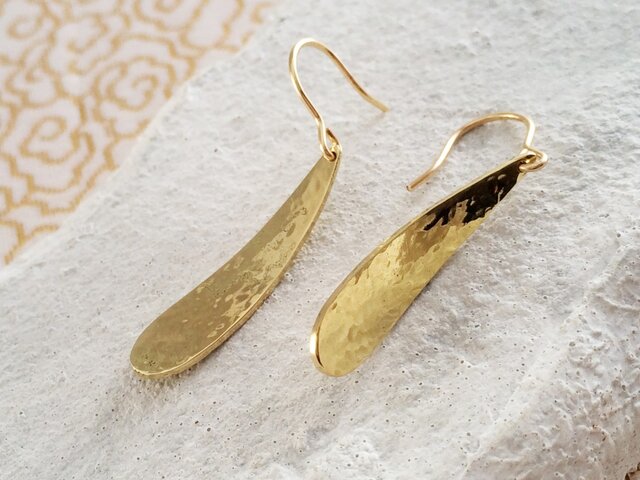 Golden Drop ☆金の雫 ピアス 3 | iichi 日々の暮らしを心地よく