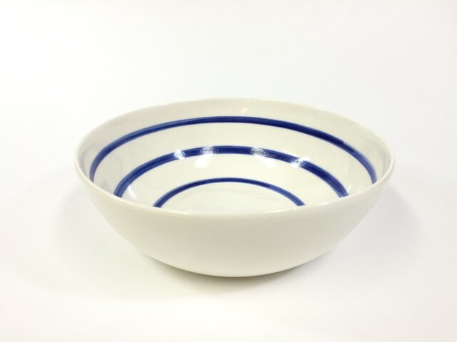 Bowl/ML(Border pattern-blue)の画像1枚目