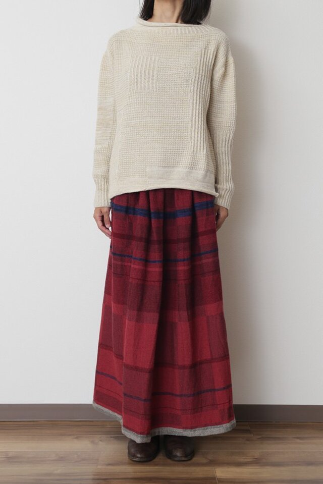 powan skirt LONG wool70の画像1枚目