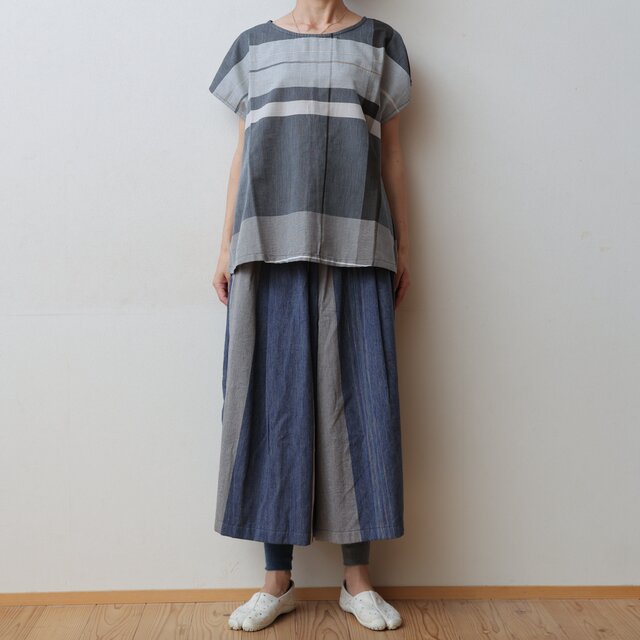 【NEW】wide pants pocket short cotton