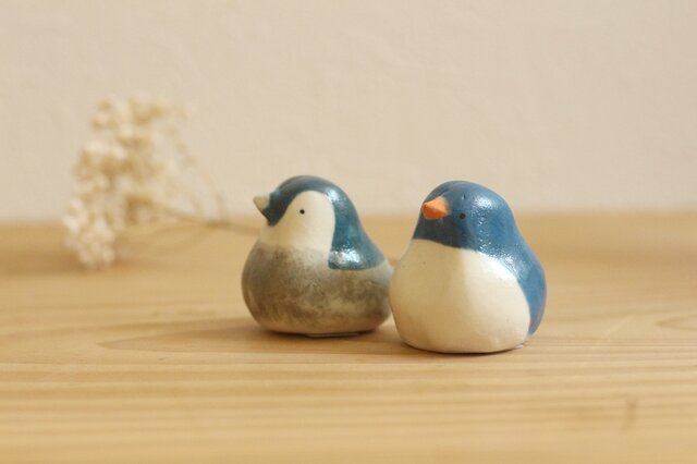 《再販》新色!ペンギンのおやこセット ブルーの画像1枚目